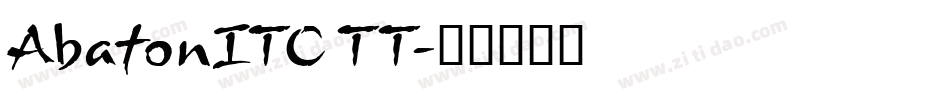 AbatonITC TT字体转换